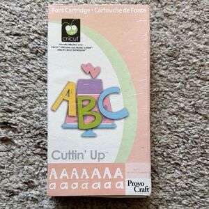 Cricut Cuttin' Up Font Cartridge with Colorful ABC Design